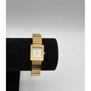Joan Rivers Classics Gold Tone Stretch Bracelet Watch Japan Quartz Working